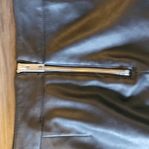 H&M Black Leather Skirt with Metal Detailing - Picture 4 of 5